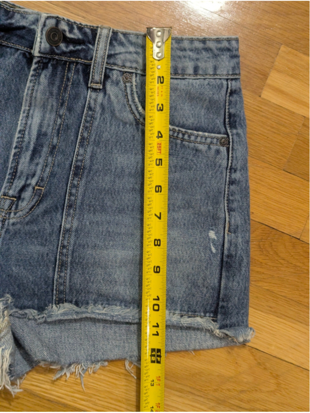Hidden Los Angeles Denim Sophie Utility Pocket Mom Jean Shorts Small - Picture 9 of 12
